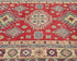 4x6 Red Kuba Afghan Hand Knotted Wool Area Rug
